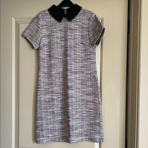 Maison Jules Chic Black and Gray Tweed Dress